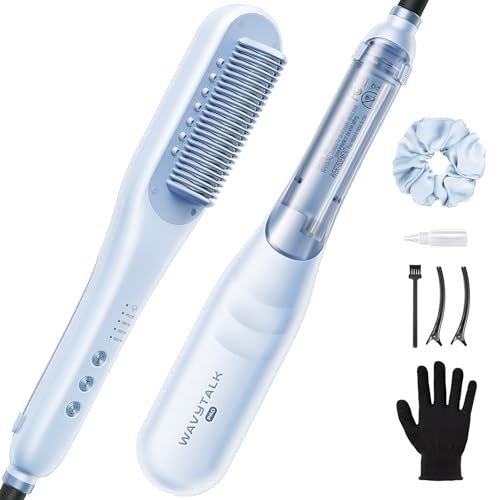Steam hair straightening - straightening, brush